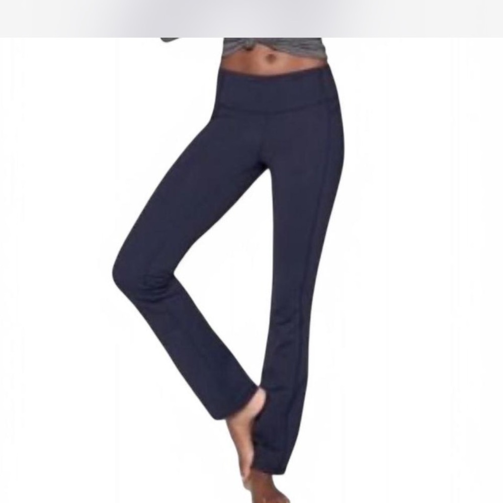 Black Low Rise Flare Yoga Pants